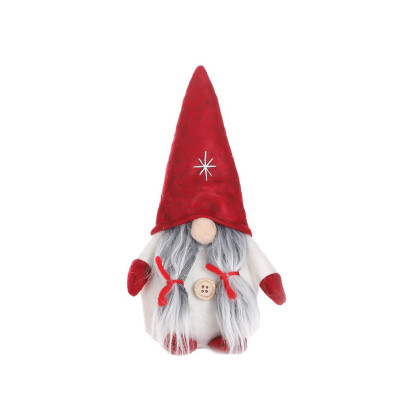 

Christmas Santa Claus Standing Long Hat Gnome Plush Doll Handmade Home Decor