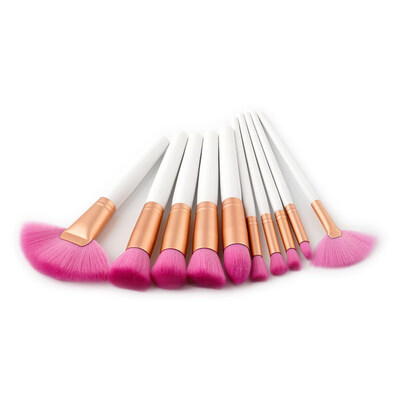 

10PcsSet Pro Makeup Brushes Foundation Powder Contour Fan Brush Cosmetic Tool