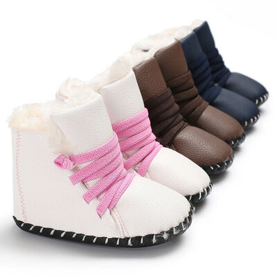 

Infants Baby Girls Boys Warm Waterproof Winter Lace-Up Snow 0-18 Month