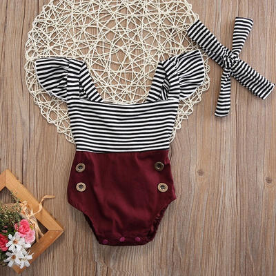 

Newborn Baby Kid Girl Romper Jumpsuit Bodysuit Infant Clothes Outfit Set Sunsut