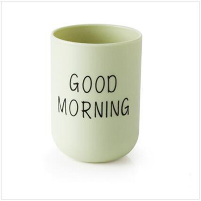 

Siaonvr Bathroom Toothbrush Circular Cup Simple Plain Cup Couple Tooth Cup Good Morning