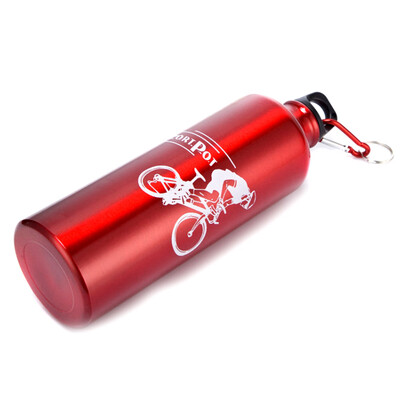 

700ml Non-toxic Odorless Aluminum Alloy Sports Water Bottles Cycling Camping Bicycle Kettle Black