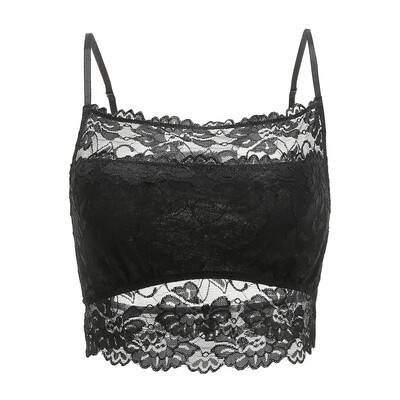 

Toponeto Womens Sexy Lace Hi-Neck Bra Wire Free Underwear Lingerie