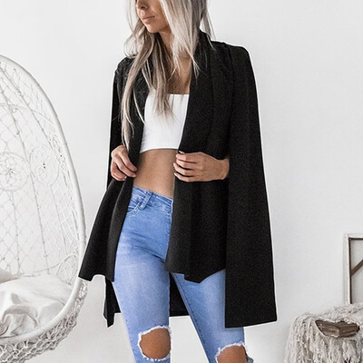 

Womens Cardigan Winter Long Sleeve Open Front Outwear Office Formal Tops Coat