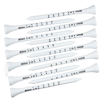 

50 PcsSet 83mm Professional Wooden Golf Tees System Striped Digital Scale Training Equipment Aid Accessories Tool
