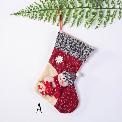 

Gobestart Christmas Stockings Mini Socks Santa Candy Gift Bag Christmas Tree Decorations