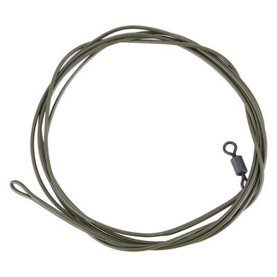 

Greensen 1m Length Olive Green Fishing Leader Braid Line Ring Swivel for Carpfishing