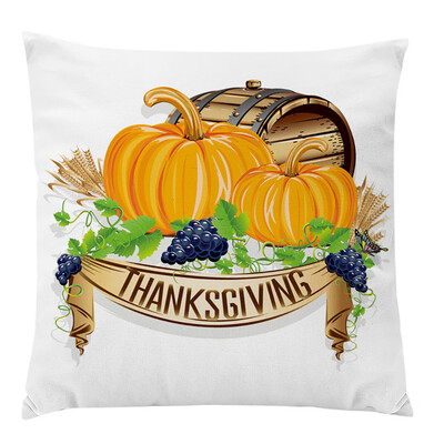 

Tailored Pumpkin Cushion Cover Square Pillow Case Thanksgiving Day Decor