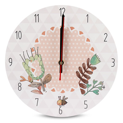 

APC001c Stylish Circular Cartoon Wall Clock UV Printing