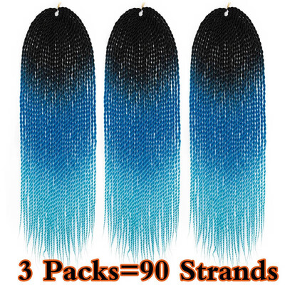 

3 Packs Befunny Senegalese Twist Crochet Hair Braids Small Havana Mambo Twist Crochet Braiding Hair Hairstyles For Women