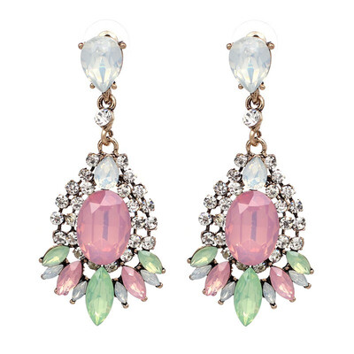 

2 Colors 2018 New Arrival Earrings Crystal Cute Romantic Dangle Earrings JUJIA jewelry Factory Wholesale