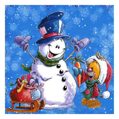 

5D DIY Full Drill Diamond Painting Happy Snowman Cross Stitch Embroidery