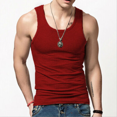 

Gym Men Muscle Sleeveless Tank Top Tee Shirt Bodybuilding Sport Fitness Vest