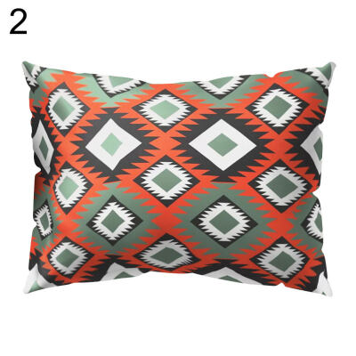 

Flower Rhombus Plaid Triangle Pillow Case Cushion Cover Sofa Bed Car Cafe Decor