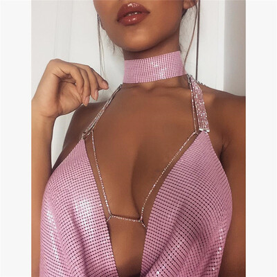

Women Sequin Sleeveless Tank Tops Vest Ladies Party Sparkly Blouse Shirt Tops