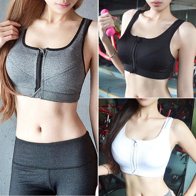 

Women Sport Yoga Bra Workout Tank Tops Stretch Seamless Racerback Fitness Padded