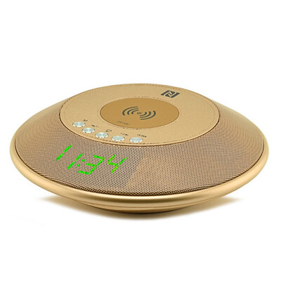 

LNBEI JY-32C Wireless Charging Stereo Bluetooth Speaker Digital Screen Card Audio APP Central Control Player