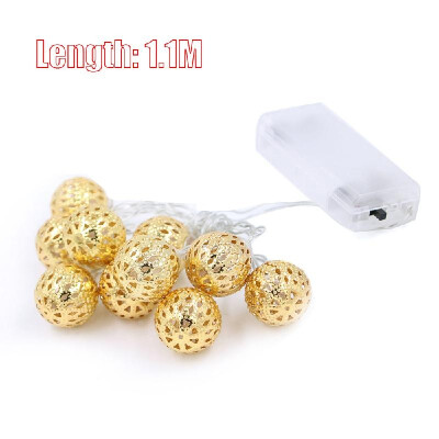 

Decorative String Lights 10 LED Metal Ball Light for Christmas Holiday Party Home Garden Decoration