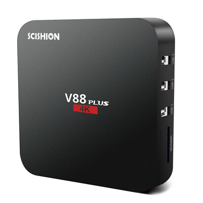 

SCISHION V88 plus TV Box Rockchip 3229 Quad-core Android WiFi H265 VP9 4K Smart Media Player