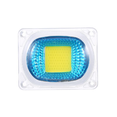 

AC220V 50W Warm White High Power 6040mm COB LED Light Chip with Lens Integration Lamp Kit Set for Flood Project Portable Light Aq