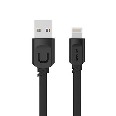 

USAMS 21A Fast Charging 025m 1m 15m Flat Usb Charger Cable Lightning Cable For IPhone 8 7 I6 IPhone 6 6s X Cable-1m