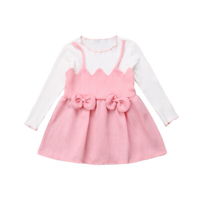 

Newborn Inant Kid Baby Girls Long Sleeve Tutu Princess Skirts Dresses Clothes