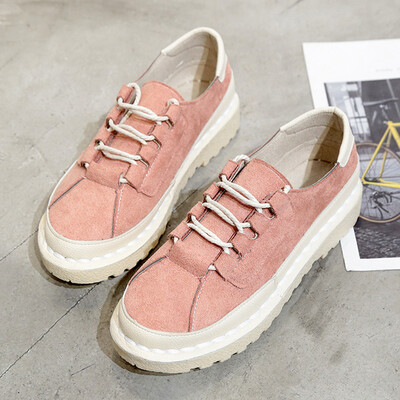

Spring Day Family Baibuya Harajuku single-shoe womens soft soles casual sen womens small white shoes literary retro womens shoe