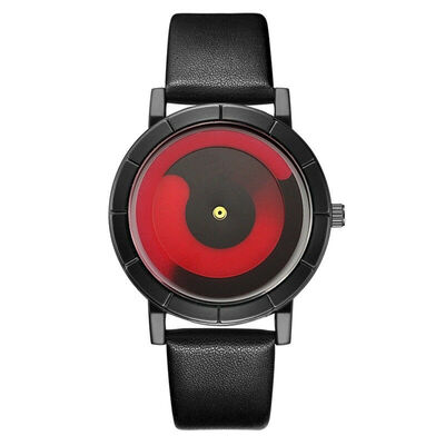 

Fashion Watch Mens Quartz Sport Analog New Cool Vortex Leather Band Wrist Watch