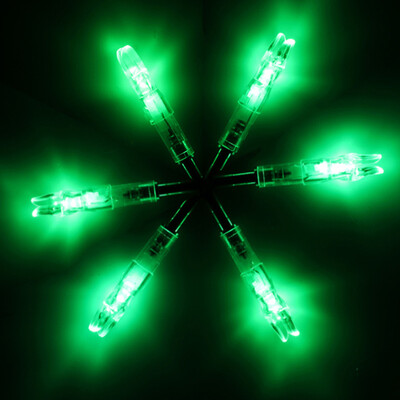 

6pcs Archery LED Lighted Shining Arrow Nocks Tail 62mm Bow Arrow Exquisite
