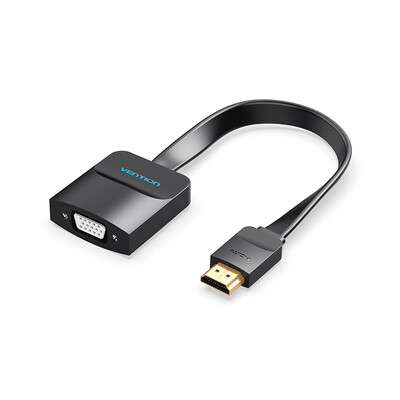 

VENTION HD to VGA Adapter 1080P Video Converter Gold-plated Male to Female Connector Cable with Audio Jack&Power Supply for PC