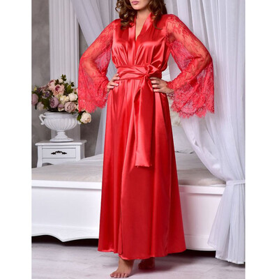 

Women Sexy Sleepwear Nightgown Satin Silk Babydoll Lace Robes Sleep Dress Skirt