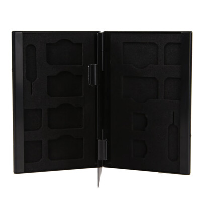 

14 in 1 Aluminum SIM Micro Nano SIM Cards Pin StorageBox Case Holder Protec