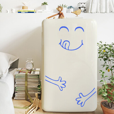 

Toponeto Cute Sticker Fridge Happy Delicious Face Kitchen Fridge Wall Stickers Art