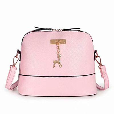 

Women Shell Shape Messenger Bags Fashion Small Shoulder Bags With Deer Toy Casual PU Leather Crossbody Bag YJ