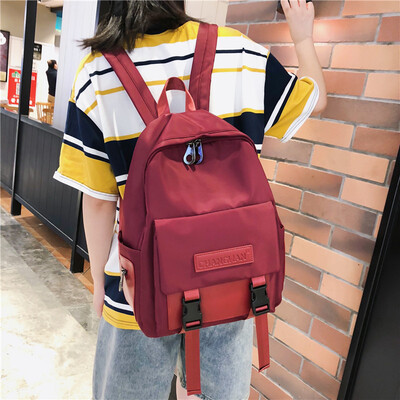 

Junior high school bag girl Korean version of high school ancient sense of girl Sen department backpack inthe wind hundred&two