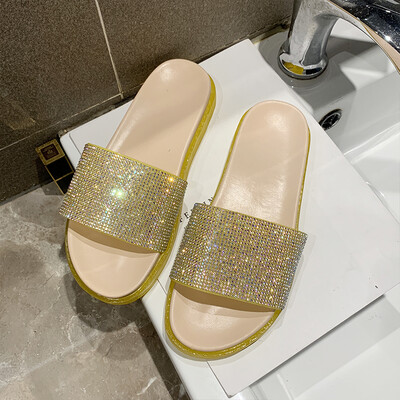 

Summer 2019 net red womens shoes simple&lovely flat bottom drag female students casual wear platform shoes women