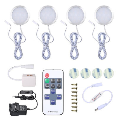

AC100-240V DC 12V 15W Round Shape Under Cabinet Light Lamp Color-changing Dimmable Brightness Adjustable with Remote Control for K