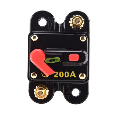 

200A Fuse Circuit Breaker Manual Reset Waterproof for Car Audio Marine
