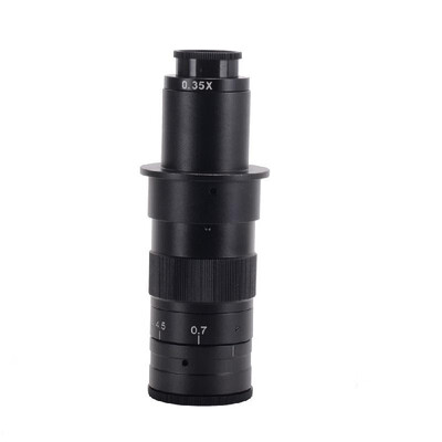 

10X-120X 180X 300X Zoom C-mounting Lens 07X to 45X Magnification 25mm Interface Diameter for CCD CMOS Industrial Video Microscop