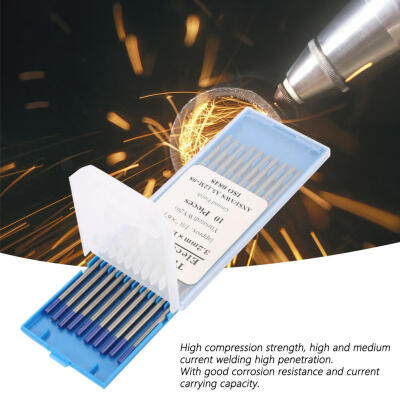 

Greensen Tig Welding Tungsten Electrodes 2 Yttriated 32 x 175mm WY20 Blue 10-Pack