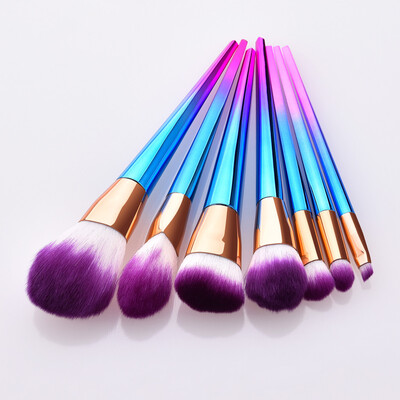 

Toponeto Foundation Cosmetic Eyebrow Eyeshadow Brush Makeup Brush Sets Tools 7PCS