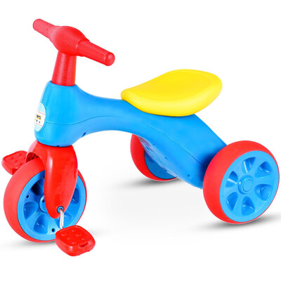 

2 in 1 Toddler Tricycle Balance Bike Scooter Kids Riding Toys w Sound & Storage-Red