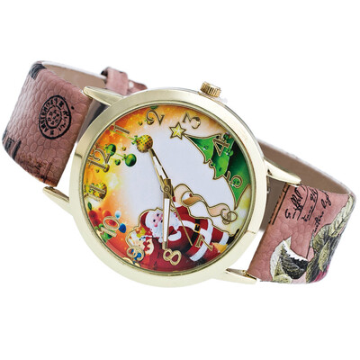 

Top Brand Leather New Chrismas tree Women Watches Fashion Luxury Ladies Quartz Womans Watch Strap Watch Reloj Wristwatch &Ff