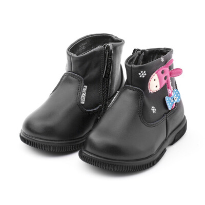 

ABCKIDS Children Boots Leather Girls Winter Autumn Princess Ankle Zip No-slip Boots Booties Fashion Toddler Spring Kids Shoes