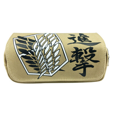 

lunanana My Hero Academia Pencil Case JoJos Bizarre Adventure Attack On Titan Pencil Bag Cosmetic Makeup Pouch Coin Purse