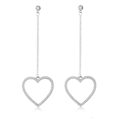 

Bijoux Crystal Rhinestone Hollow Five-pointed Star Hanging Earrings Jewelry