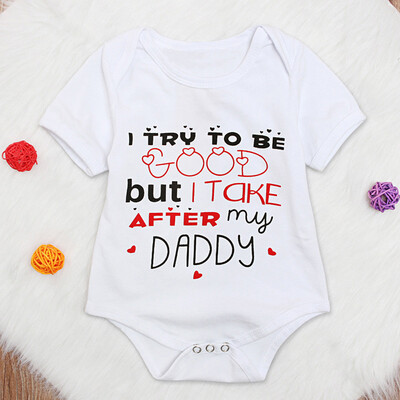 

Summer Kids Baby Girl Letter Print Tops Bodysuit Romper Sunsuit Clothes