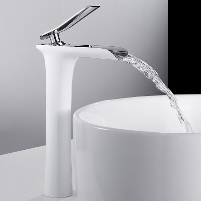 

Charm Durable Single Handle Waterfall Bathroom Basin Tap Vessel Sink Faucet