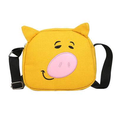 

Cartoon Pig Pattern Girls Shoulder Handbags Women Messenger Canvas Bags