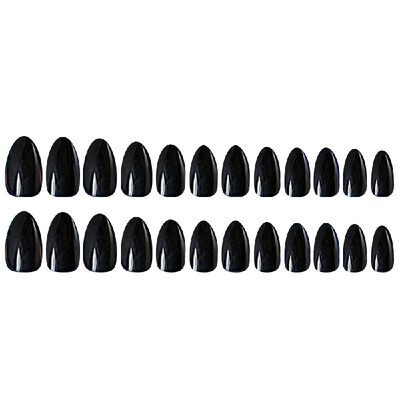 

Fake Nails Tips 24pcs 12 Different Size Natural Short False Nails Tips Full Cover Acrylic Artificial Nails for Nail Salons & DIY N